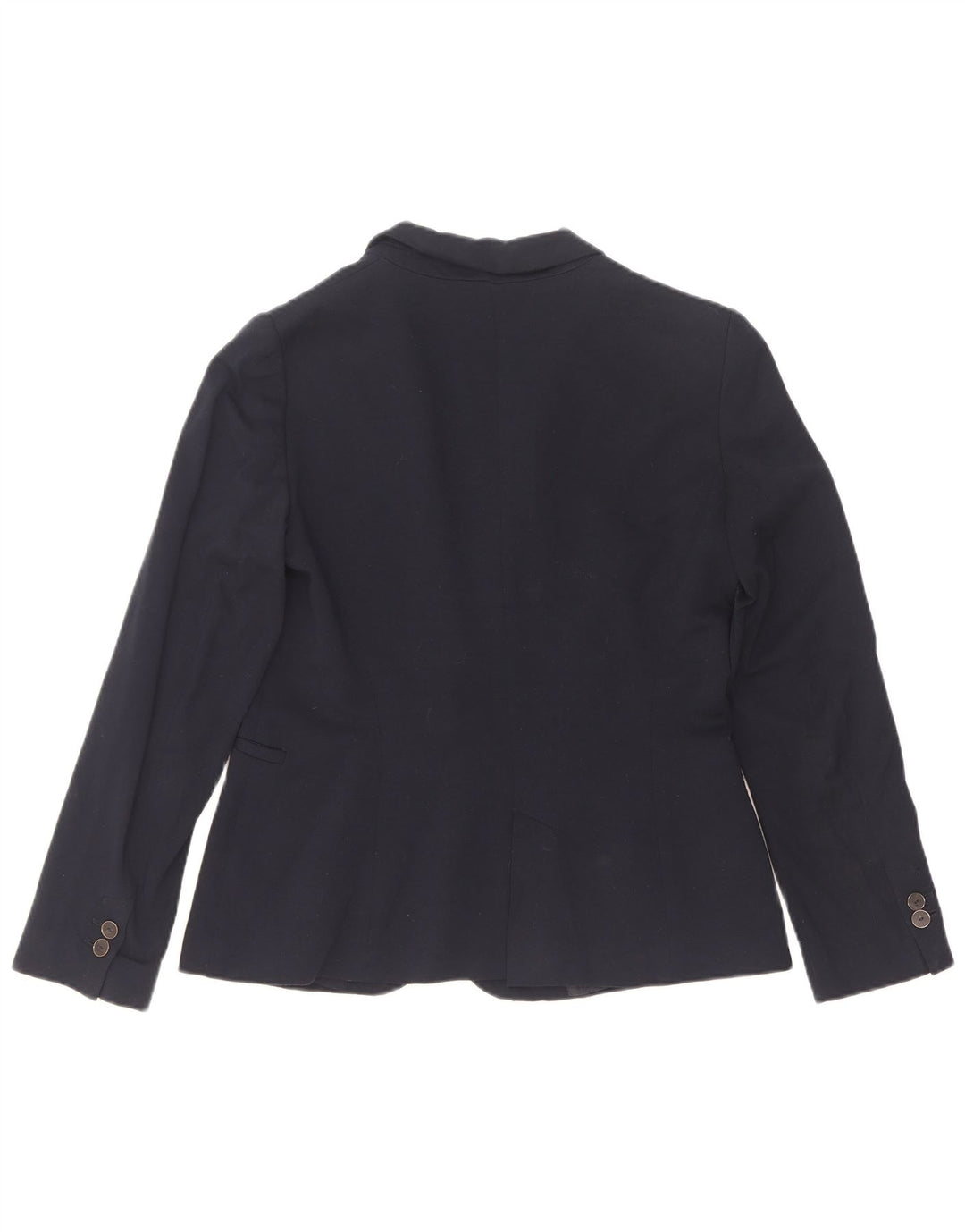 Zara Damen 1-Knopf-Blazerjacke UK 12 Mittelmarineblau