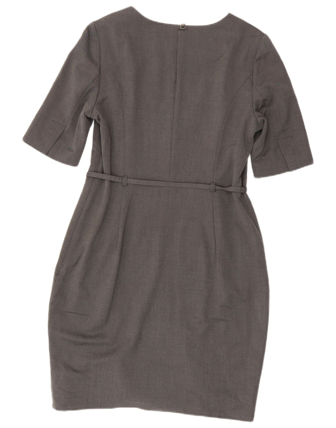 TED BAKER Damen-Etuikleid, Größe 4, groß, graue Viskose