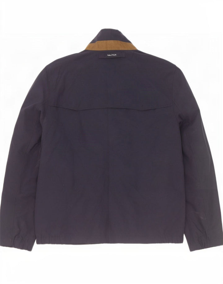 Nautica Herren Bomberjacke UK 40 Large Marineblau Polyester