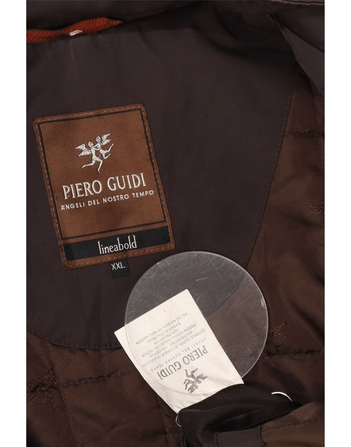 Piero Guidi Herren Windjacke UK 44 2XL Braun Polyester