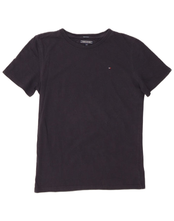 Tommy Hilfiger T-Shirt-Oberteil für Jungen, 13–14 Jahre, marineblaue Baumwolle