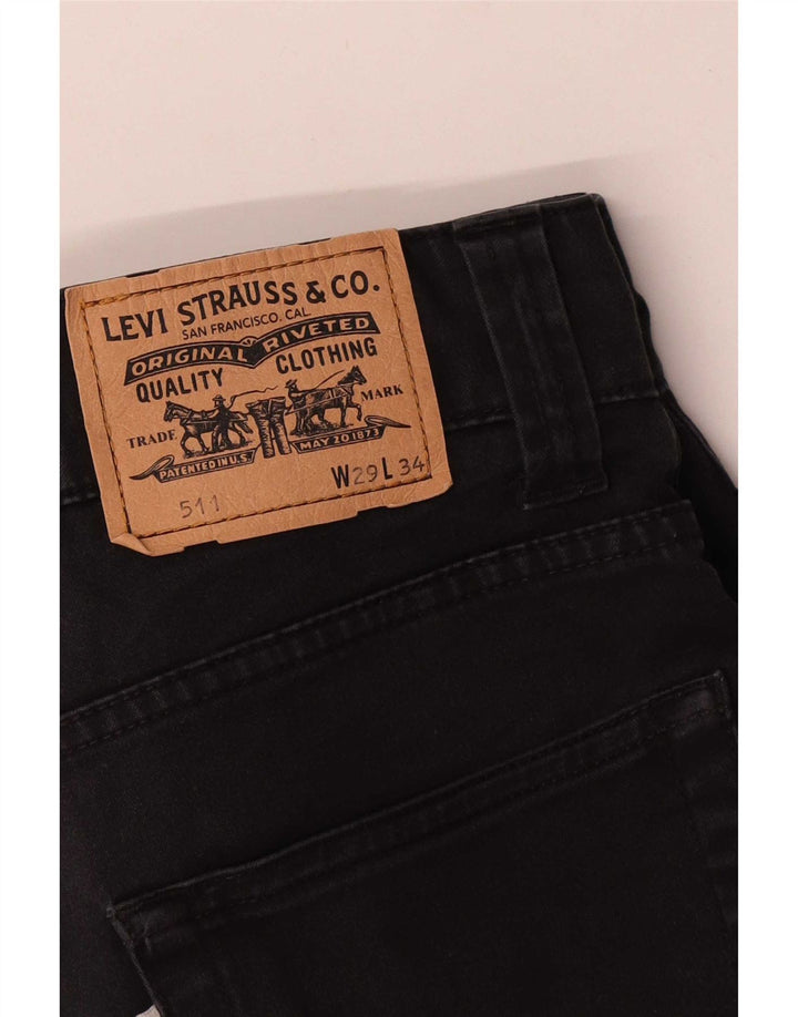 Levi's Herren 511 Slim Freizeithose W29 L26 Schwarz