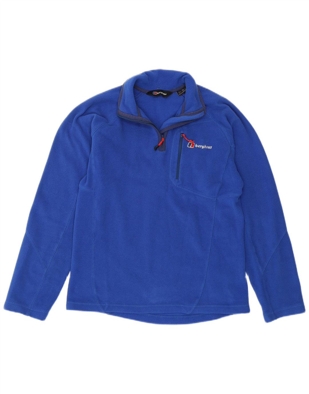 Berghaus Herren-Fleecepullover mit Reißverschluss am Hals, klein, blau, Polyester