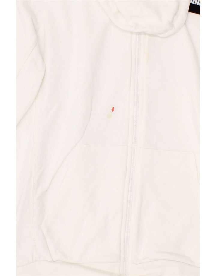 PUMA Mens Zip Hoodie Sweater Small White Cotton Vintage Puma and Second-Hand Puma from Messina Hembry 