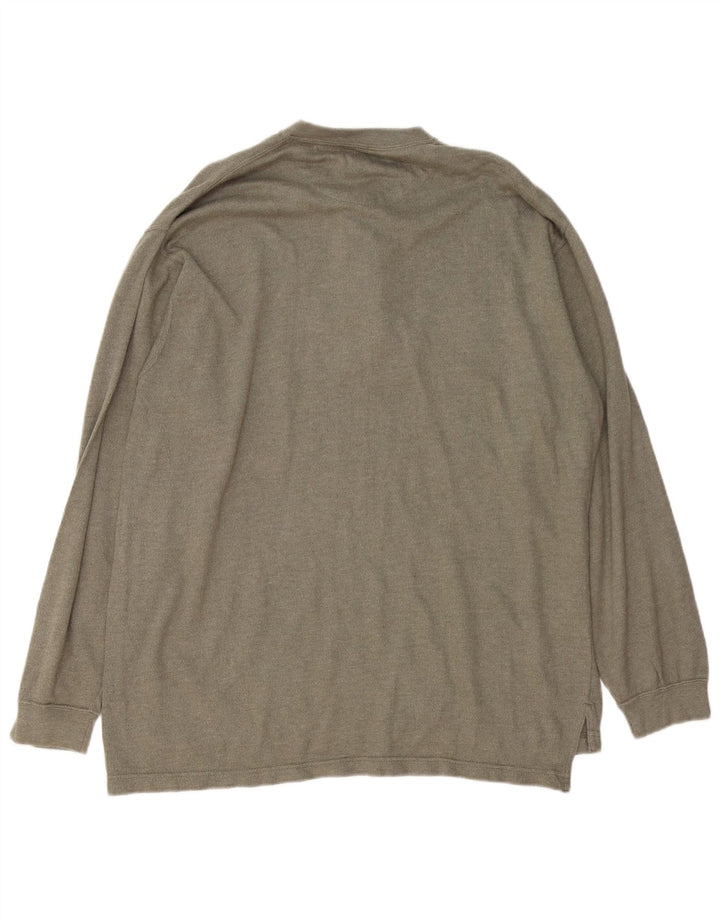 Chaps Ralph Lauren Herren-Top, langärmelig, groß, Khaki, Baumwolle