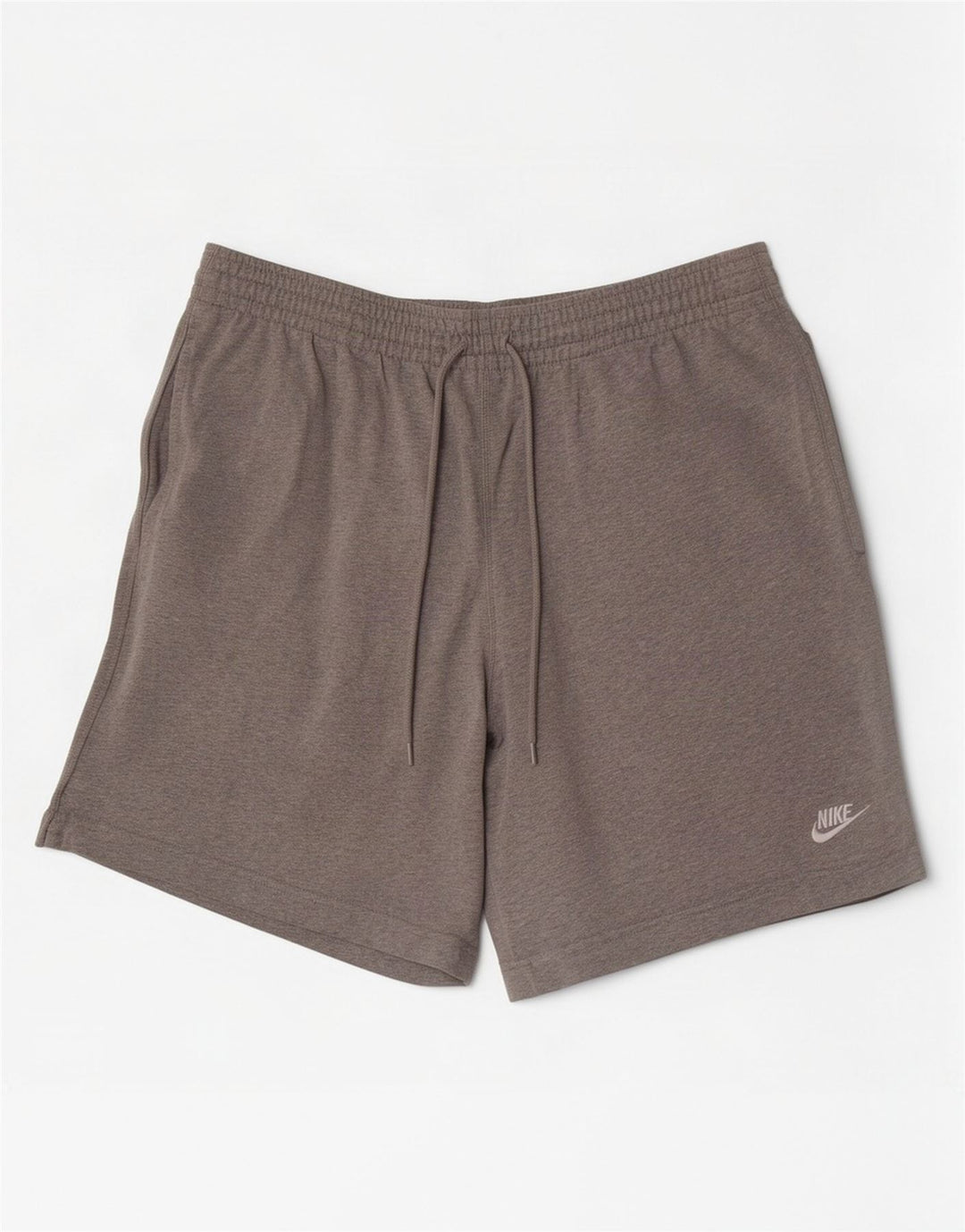 Nike Herren-Sportshorts aus mittelgrau gefleckter Baumwolle