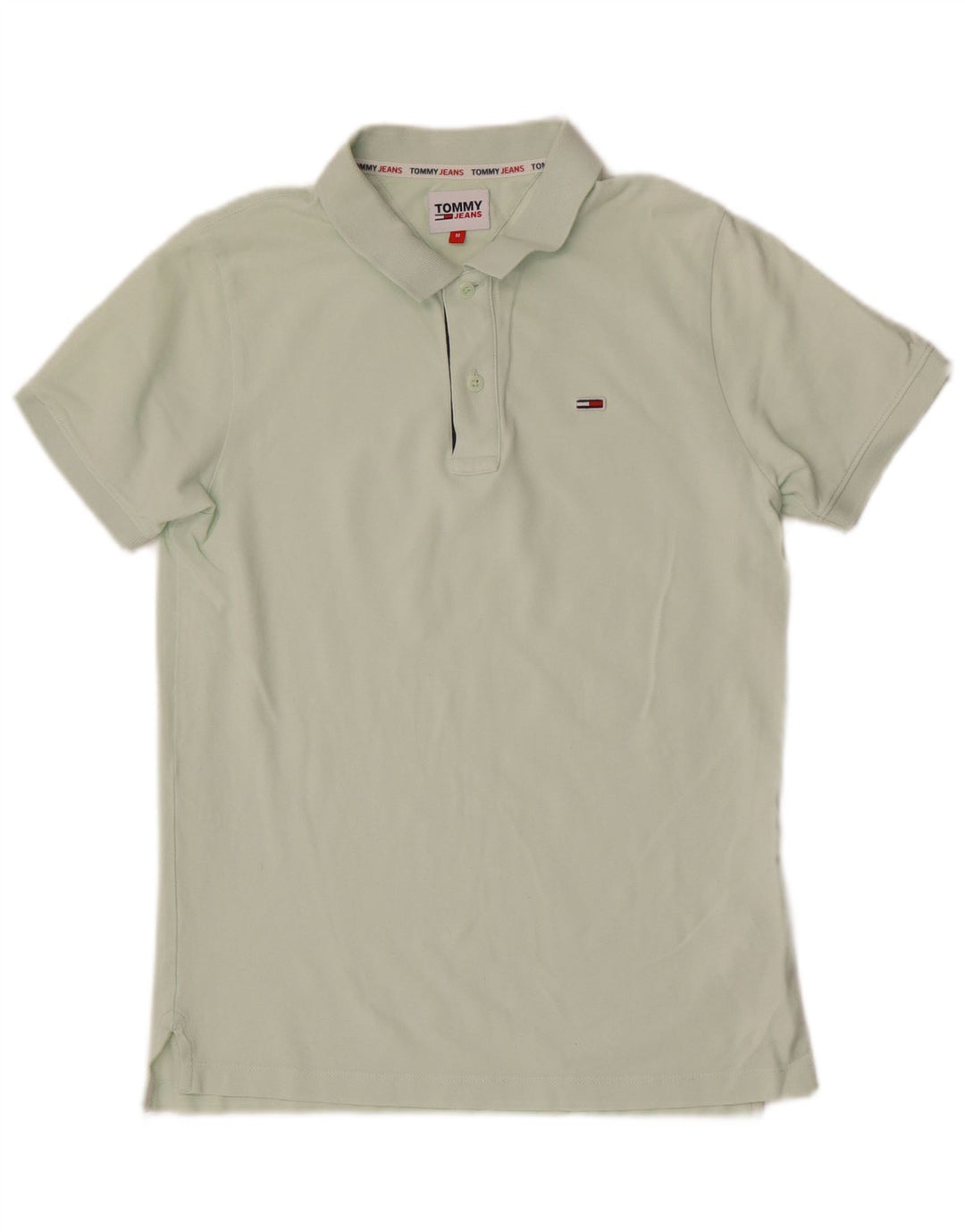 Tommy Hilfiger Herren-Poloshirt aus mittelgrüner Baumwolle