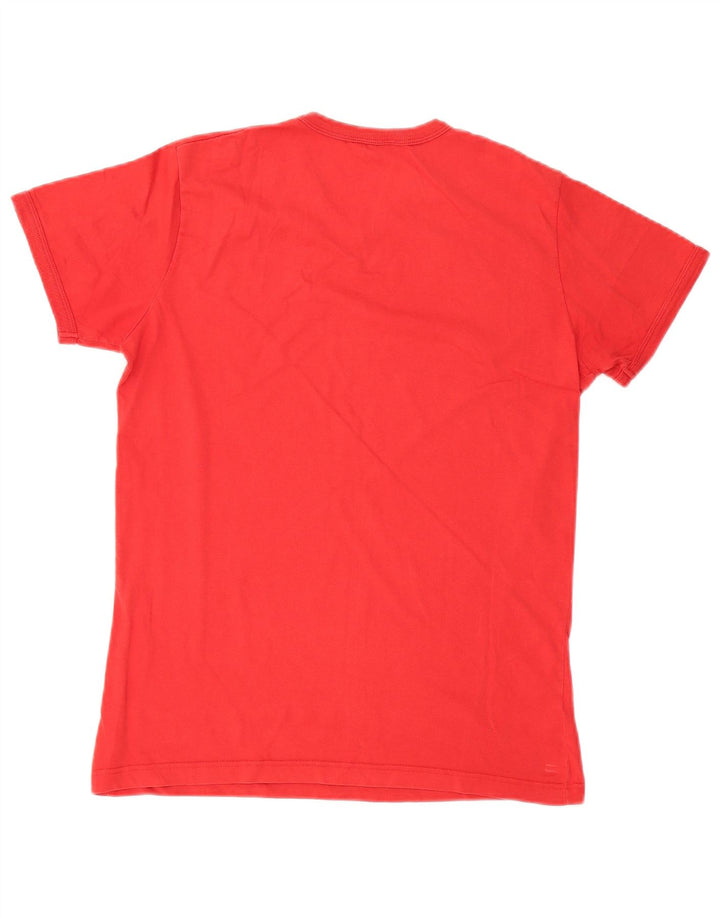 Guess Grafik-T-Shirt-Oberteil für Damen, UK 14, Größe L, Rot