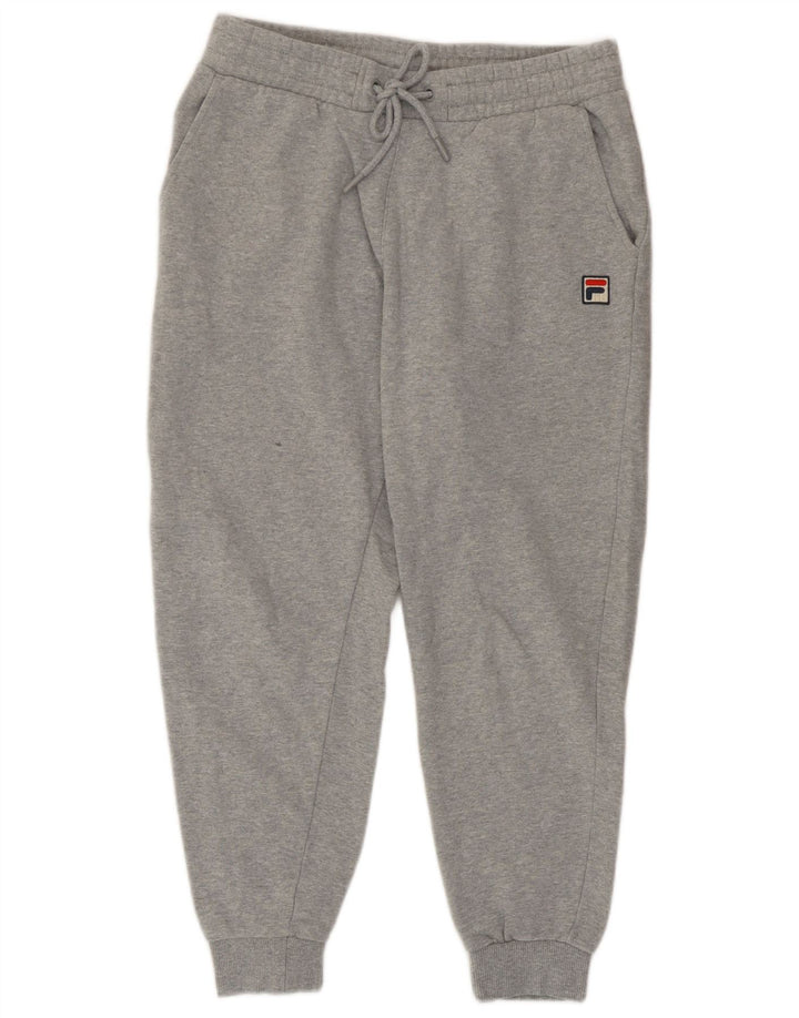 Fila Herren-Trainingshose, Jogginghose, klein, graue Baumwolle