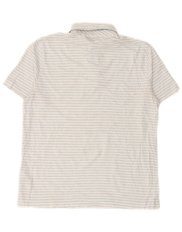 VINEYARD VINES Poloshirt für Jungen, 15–16 Jahre, groß, weiß gestreift, Baumwolle