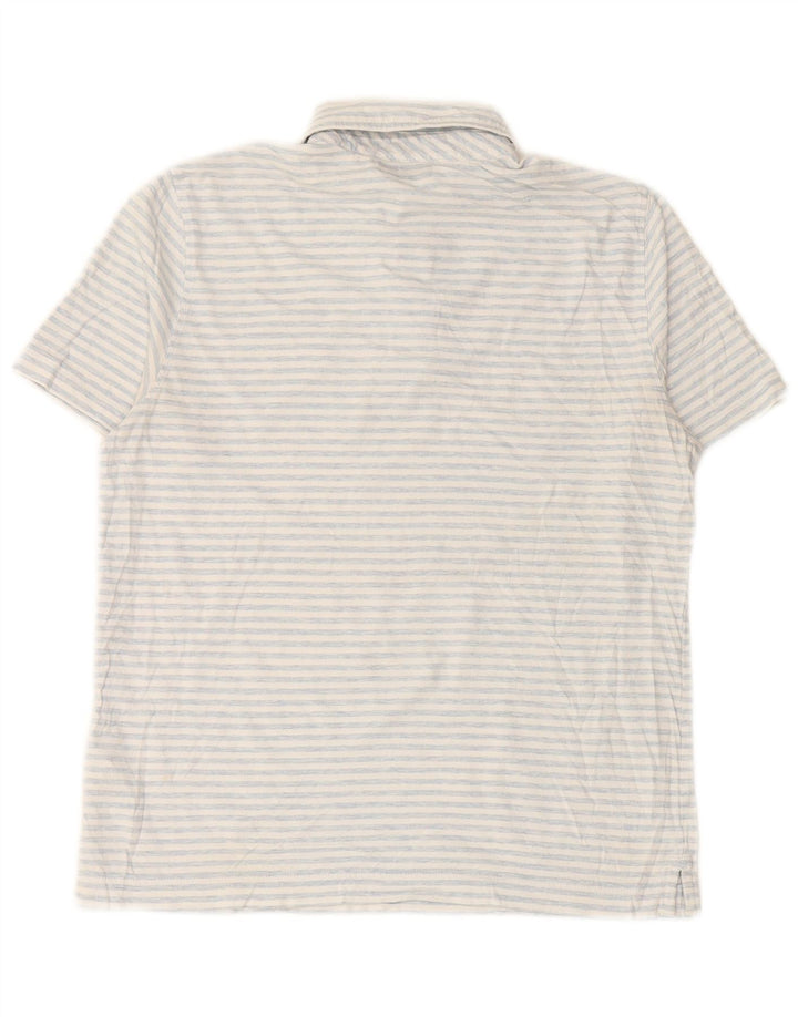 VINEYARD VINES Poloshirt für Jungen, 15–16 Jahre, groß, weiß gestreift, Baumwolle