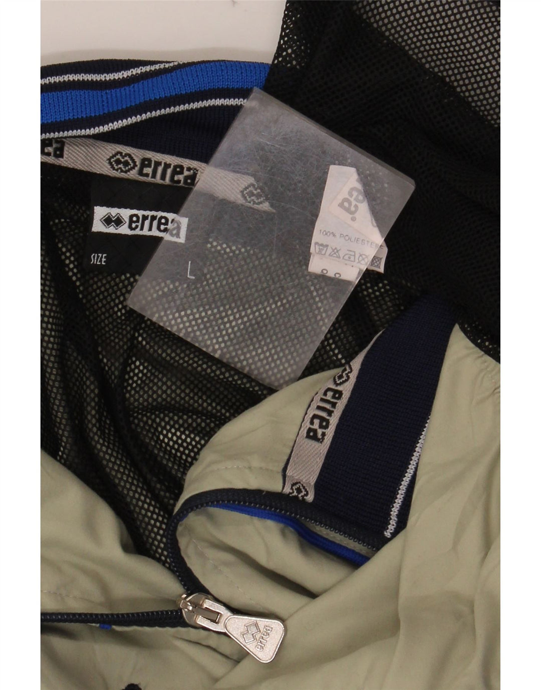 ERREA Herren-Trainingsanzugoberteil mit Grafik, groß, grünes Farbblock-Polyester