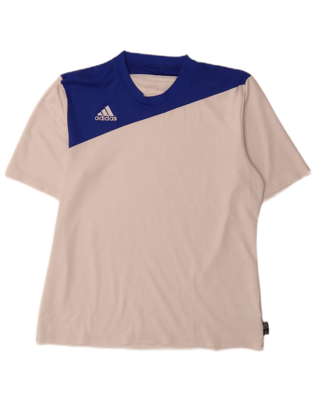 Adidas Herren Climalite T-Shirt Top Mittelweißes Colourblock-Polyester