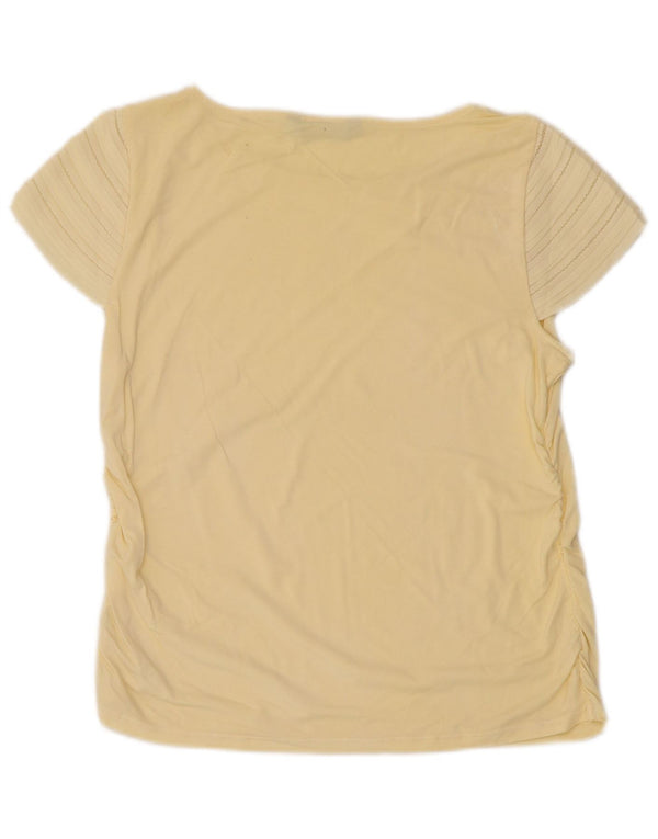 Ralph Lauren Damen T-Shirt Top UK 10 Small Gelb