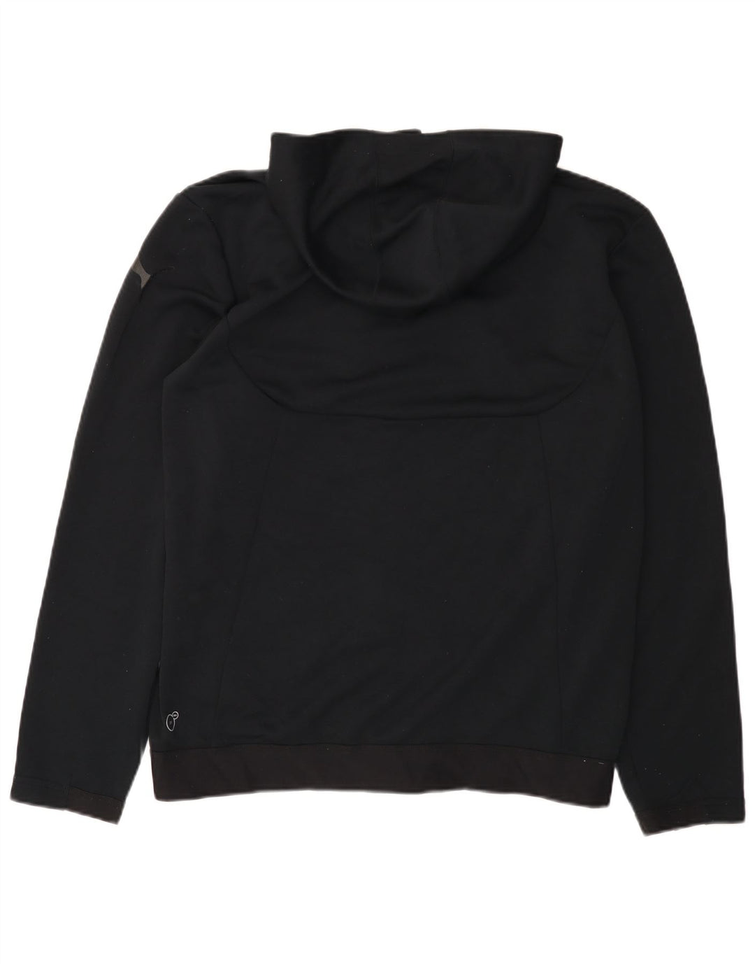 PUMA Herren-Kapuzenpullover mit Reißverschluss, groß, schwarzes Polyester