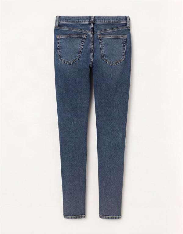 Topshop Damen Jamie Distressed Skinny Jeans W28 L27 Blaue Baumwolle