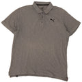Puma Herren Poloshirt Große graue Baumwolle