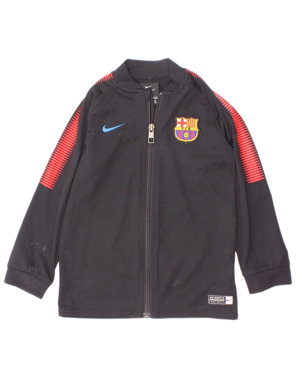 Nike Jungen FCB Graphic Trainingsanzug-Top-Jacke, 2–3 Jahre, Schwarz, Farbblock