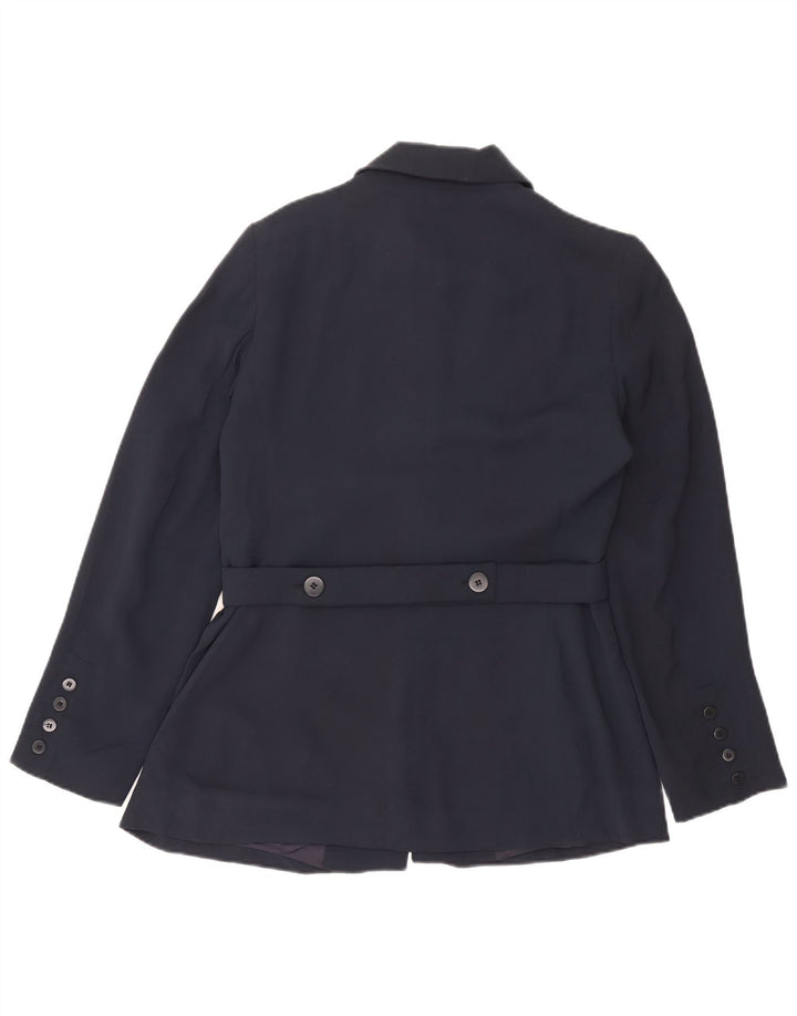 Zara Damen-Blazerjacke mit 5 Knöpfen, EU 42, groß, marineblau, Viskose