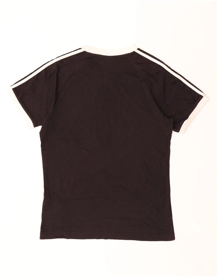 ADIDAS Herren T-Shirt Top Small Schwarz Baumwolle
