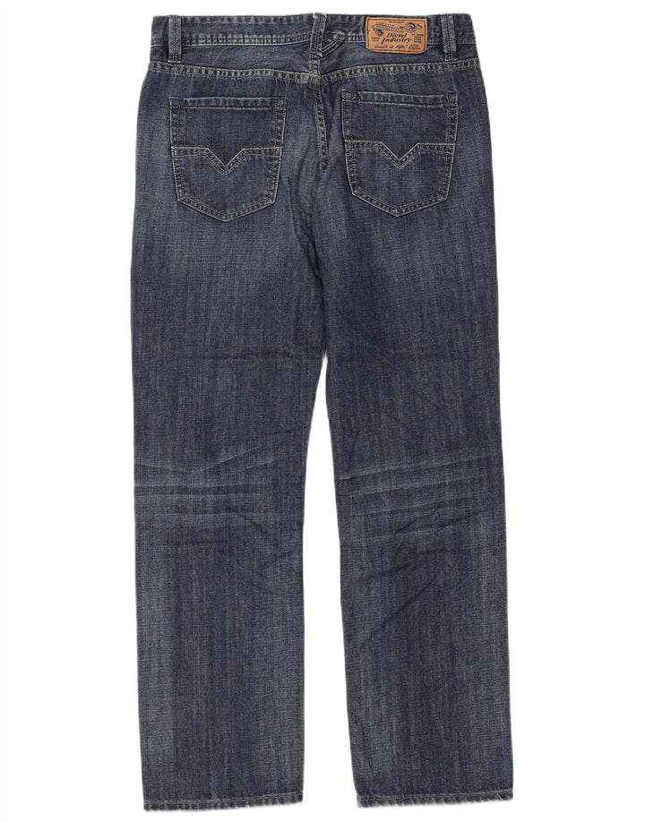 Diesel Herren Larkee Straight Jeans W33 L32 Blaue Baumwolle