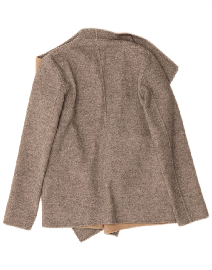 Massimo Dutti Damen-Blazer, übergroß, offen, Größe UK 6, XS, Grau, Farbblock