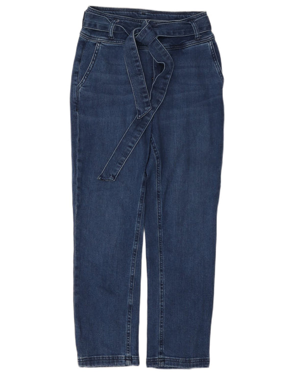 Boden Damen High Waist Tapered Jeans UK 6 XS W26 L24 Blaue Baumwolle