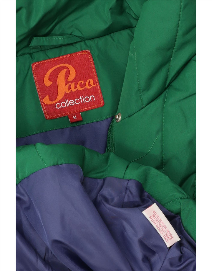 PACO Damen Wattierte Jacke UK 14 Mittelgrünes Polyester