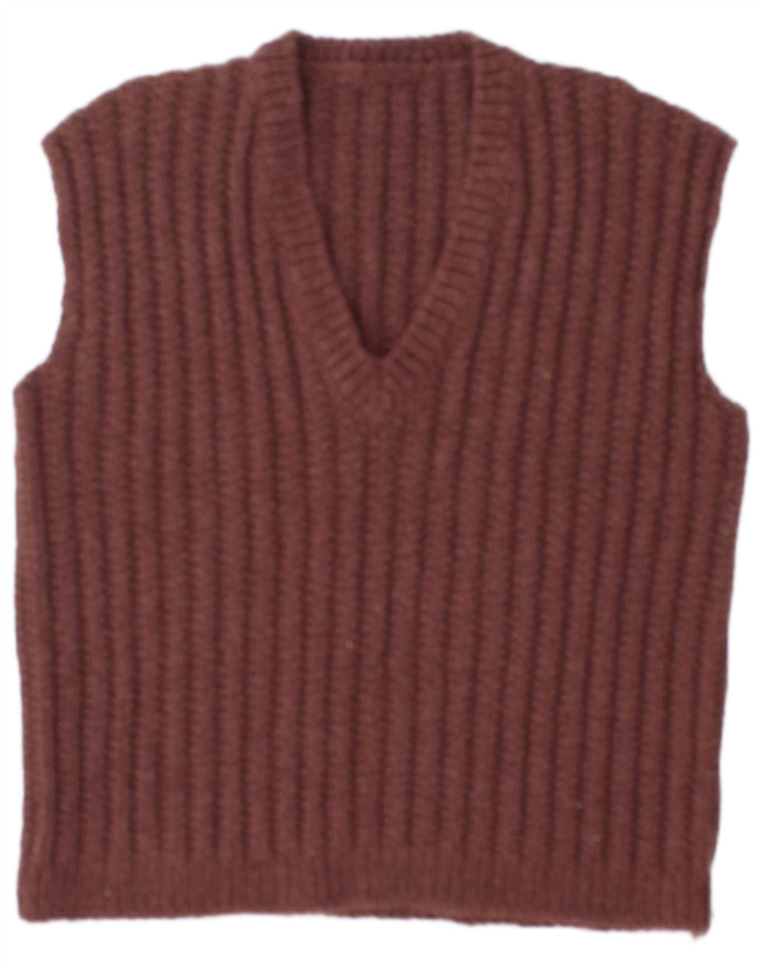Vintage Herren Weste Tank Top Groß Braun