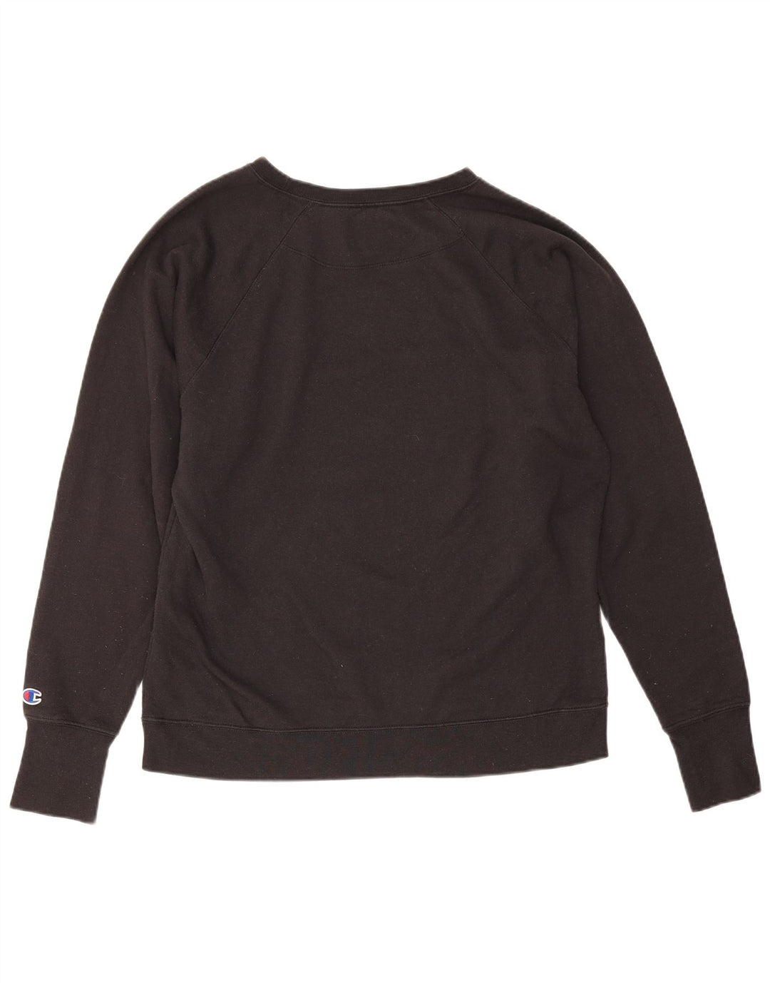 Champion Damen Grafik-Sweatshirt-Pullover UK 18 XL Schwarz Polyester