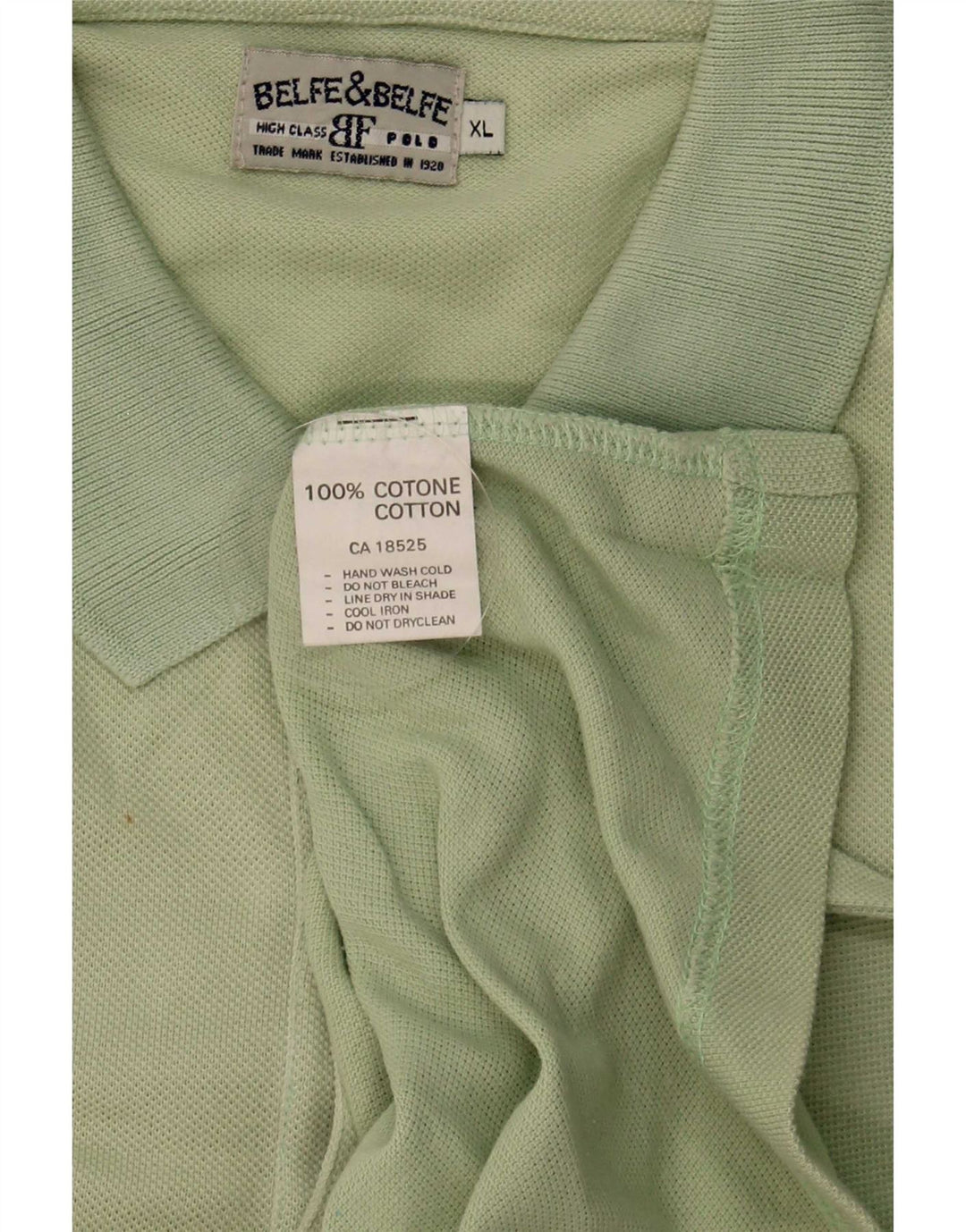 Belfe & Belfe Herren-Poloshirt XL, grüne Baumwolle