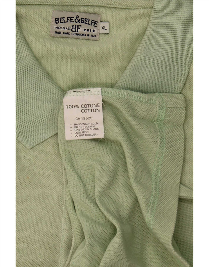 Belfe & Belfe Herren-Poloshirt XL, grüne Baumwolle