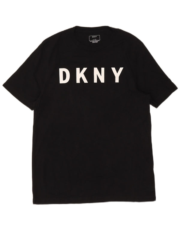 Dkny Herren-T-Shirt mit Grafik, Größe S, schwarze Baumwolle