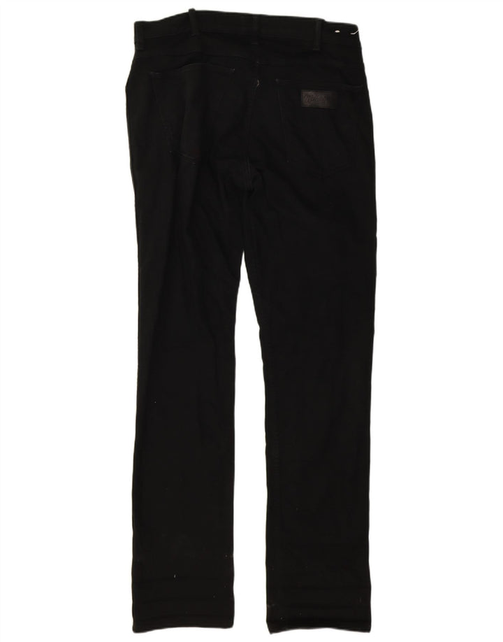 Wrangler Herren Slim Jeans W32 L34 Schwarze Baumwolle