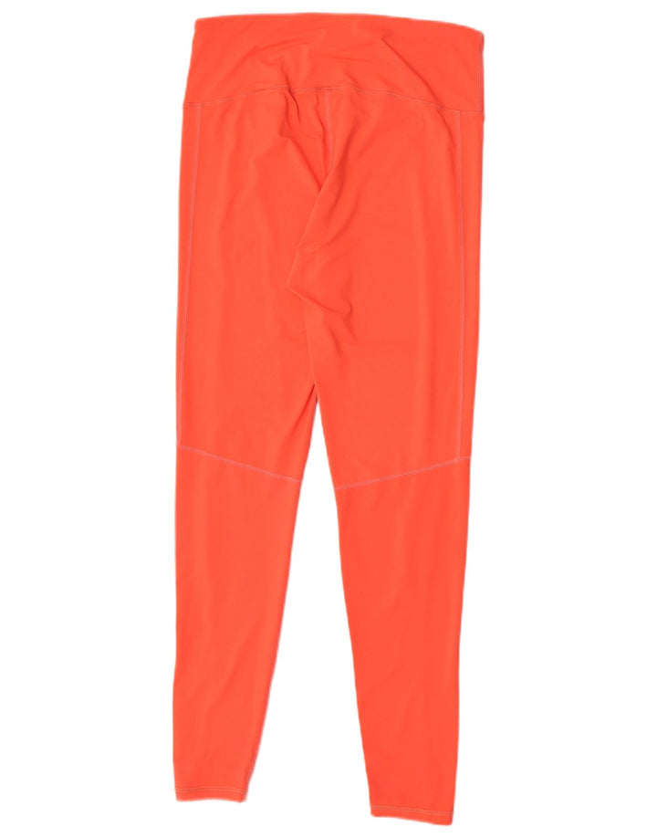 Superdry Damen Leggings UK 16 Large Orange Polyester