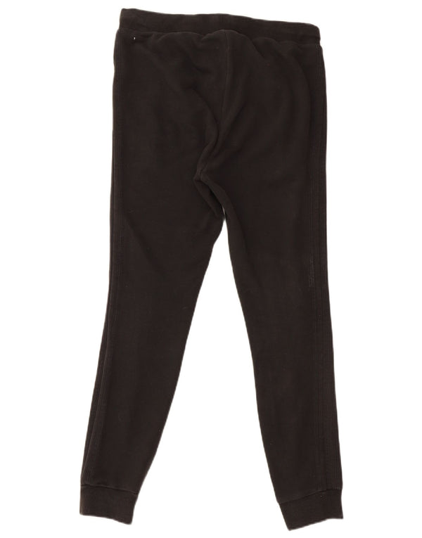 Adidas Damen Trainingshose Jogger UK 12 Mittelschwarze Baumwolle