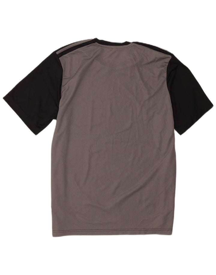 Adidas Herren T-Shirt Top Large Schwarz Colourblock Polyester
