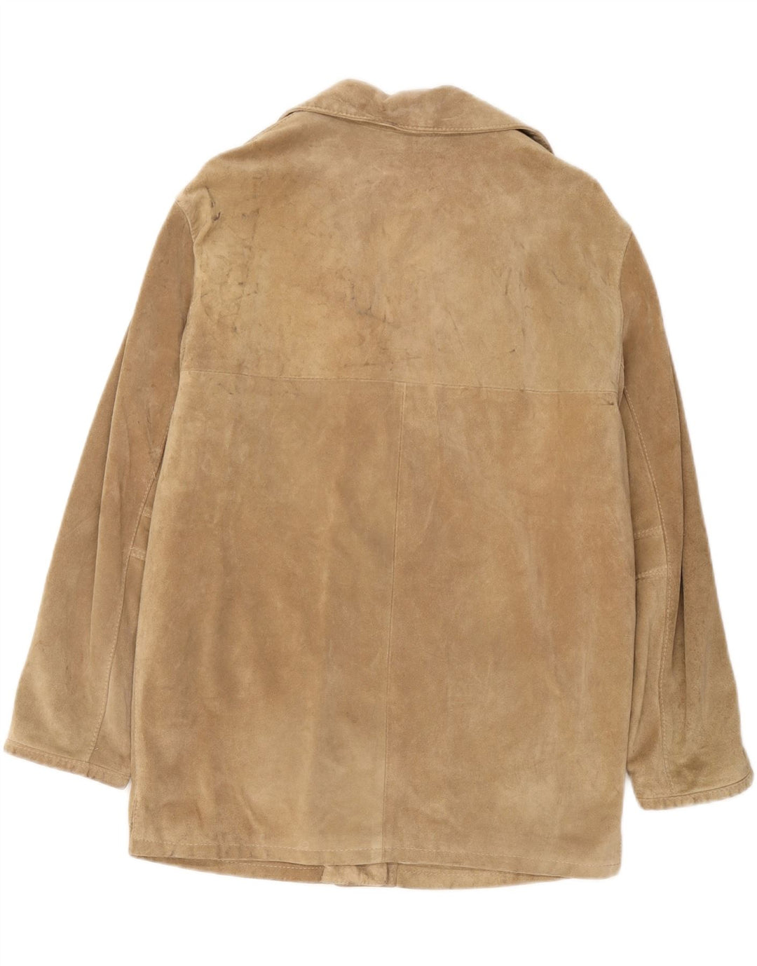 Vintage Damen Wildlederjacke UK 16 Large Beige