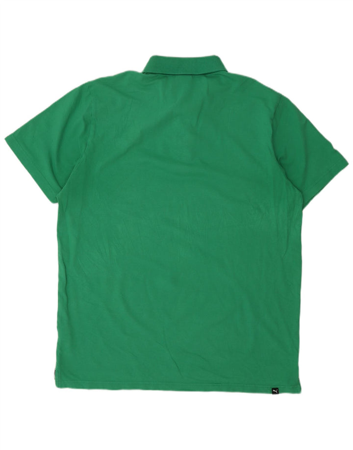 PUMA Herren Poloshirt XL Grüne Baumwolle