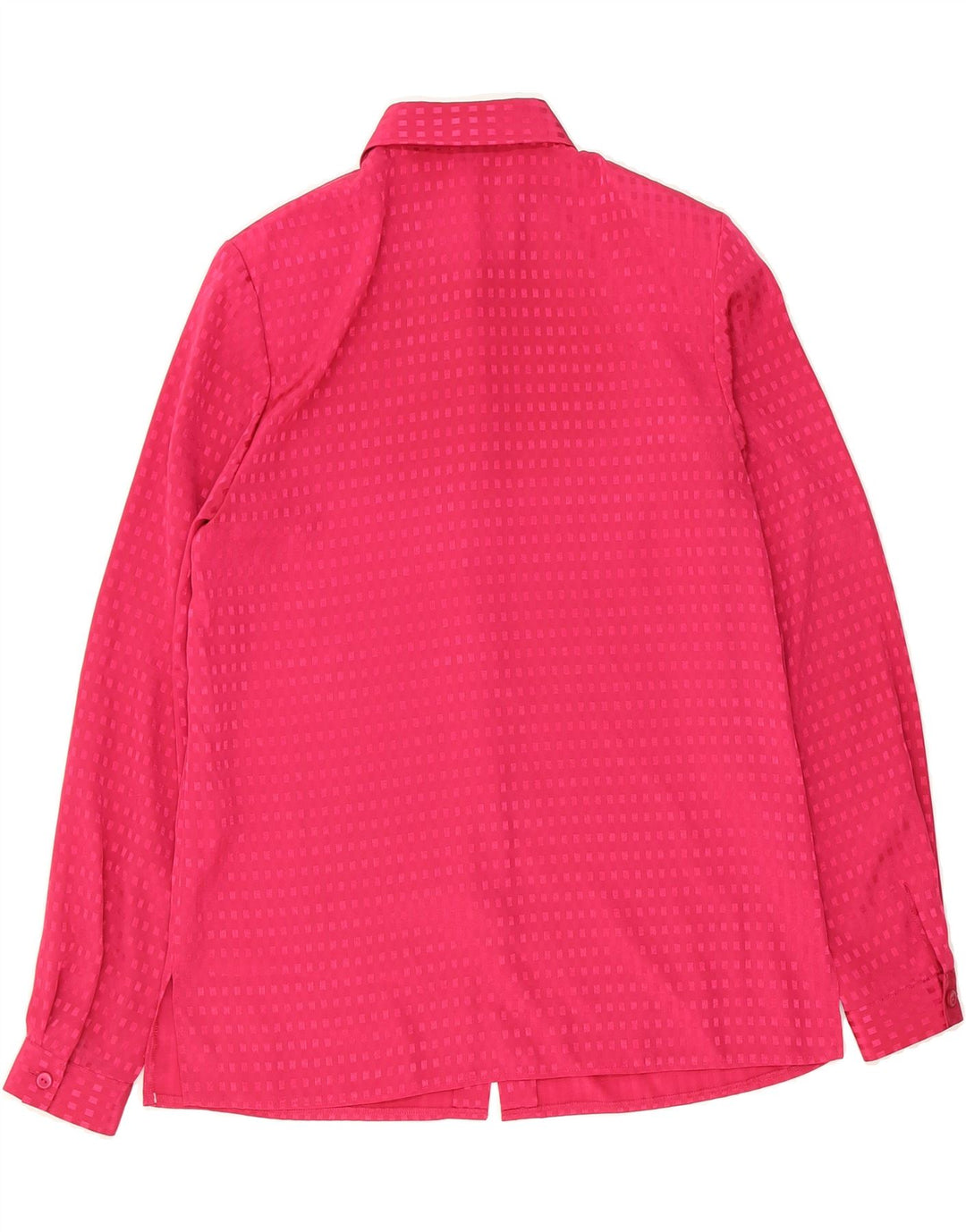 LUCIA Womens Oversized Shirt Blouse UK 10 Small  Pink Geometric Polyester Vintage Lucia and Second-Hand Lucia from Messina Hembry 
