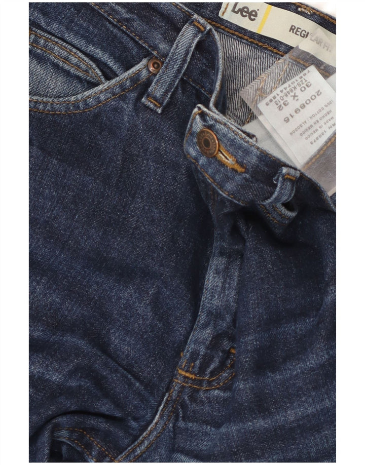 Lee Herren-Jeans mit normaler Passform, gerade Passform, W30, L32, blaue Baumwolle