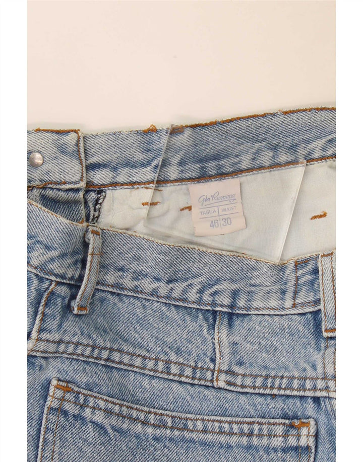 Vintage Damen Jeansshorts W30 Mittelblaue Baumwolle