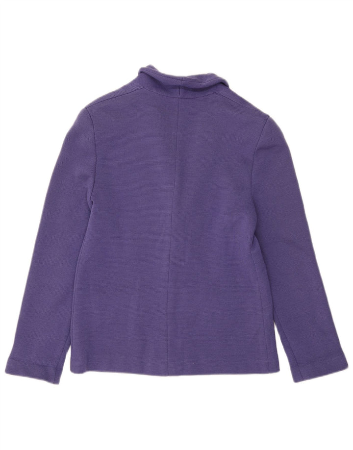 Luisa Spagnoli Damen-Strickblazer mit 2 Knöpfen, Gr. 10, Lila
