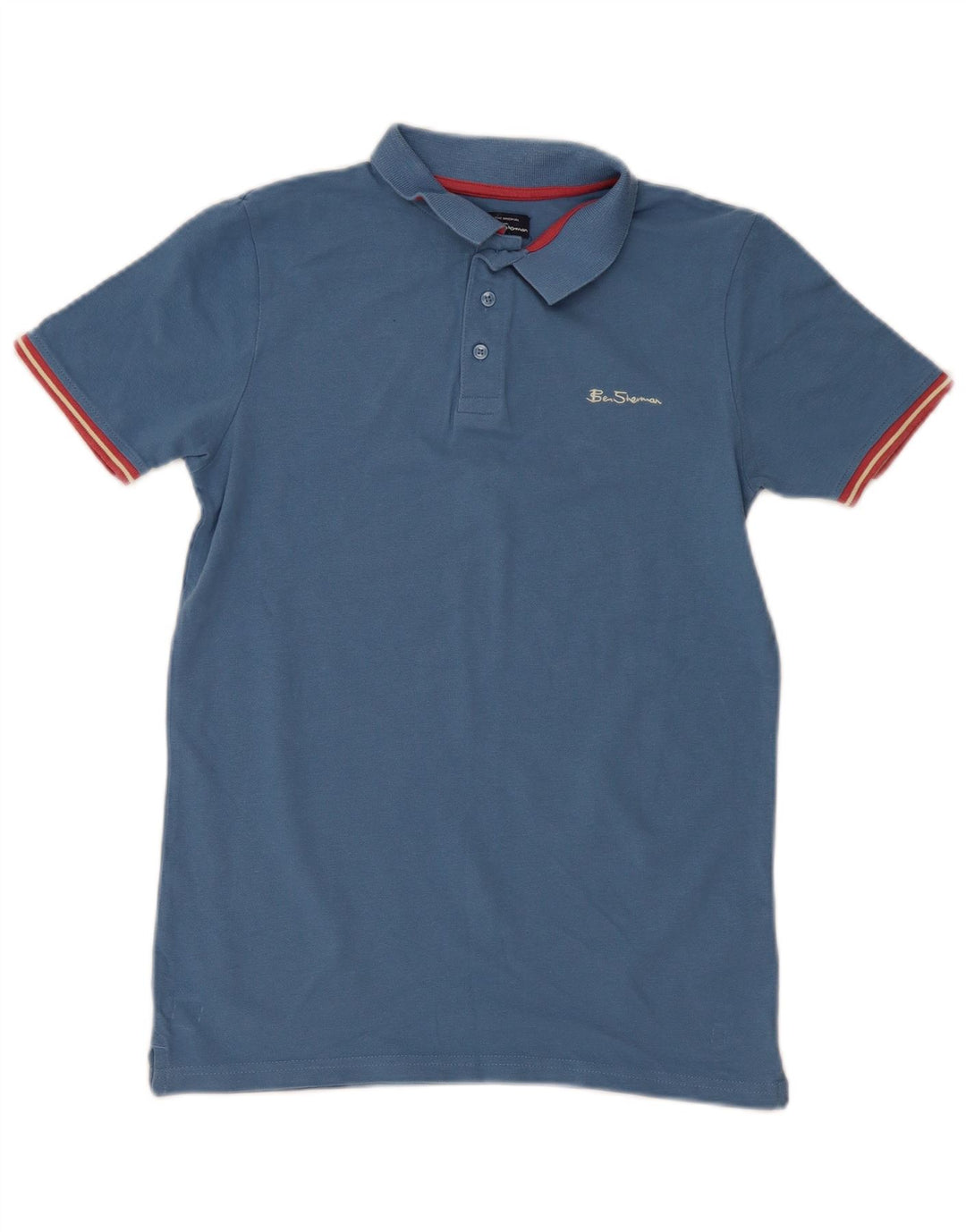 Ben Sherman Jungen-Poloshirt, 14–15 Jahre, blaue Baumwolle