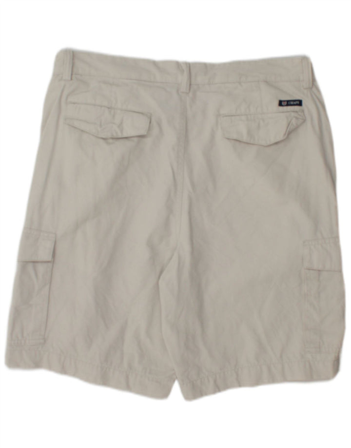 Chaps Herren Cargo-Shorts W34 Large Beige Baumwolle