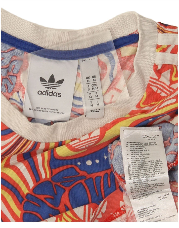 Adidas Herren Grafik T-Shirt Top Medium Mehrfarbige Baumwolle