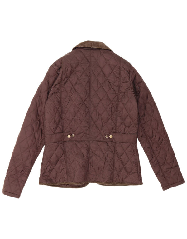 Barbour Damen Steppjacke UK 12 Mittelbraunes Polyamid