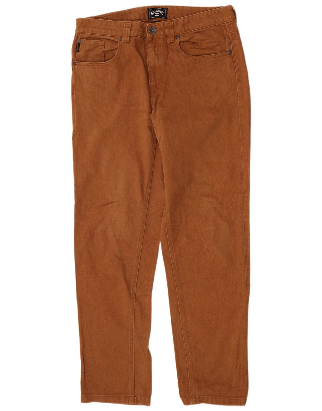 Billabong Herren Regular Straight Jeans W32 L31 Braune Baumwolle