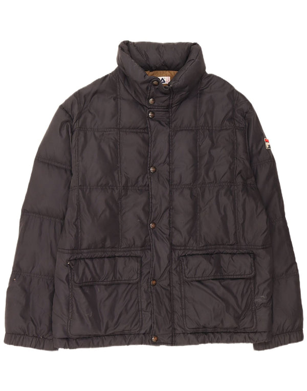 Fila Herren Kapuzenjacke IT 54 2XL Schwarz Polyamid