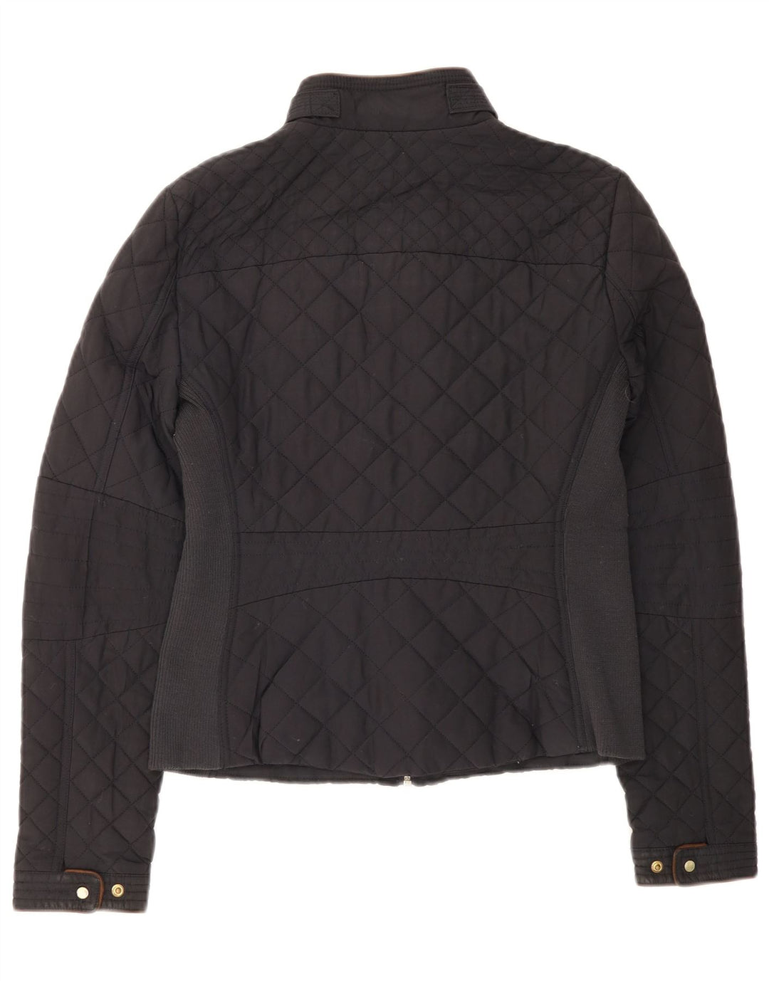 Zara Damen Steppjacke UK 12 Medium Schwarz